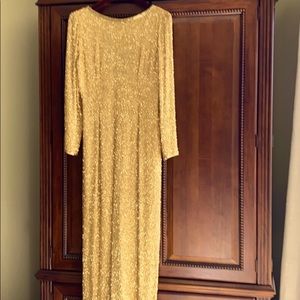 Oleg Cassini Black Tie beaded gown